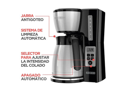 Cafetera Térmica Black+Decker, CM2046S-LA