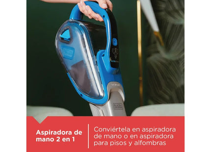 Black+Decker Aspiradora Inalámbrica 2 en 1 con Batería de Litio