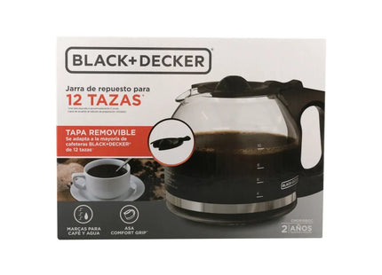 Black+Decker Jarra de Repuesto para Cafetera 12 Tazas