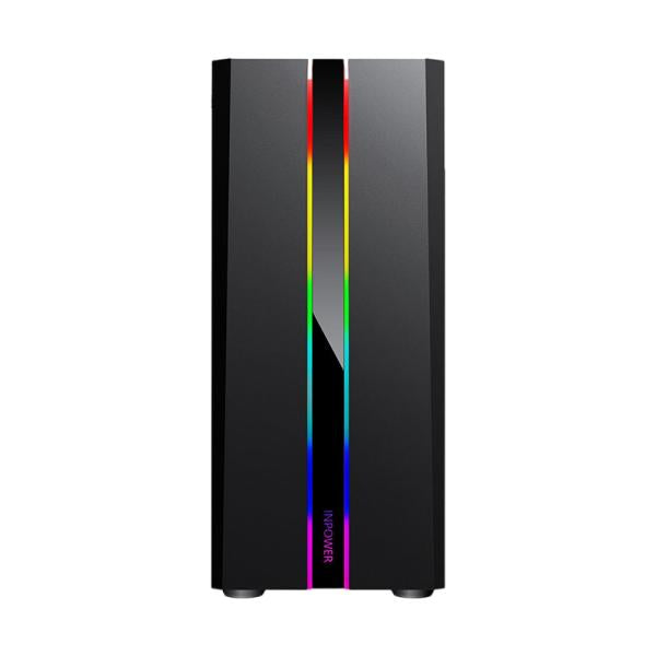 CASE GAMING RGB EAGLE WARRIOR TLALOC CG05R CG05RDRA001C MID TOWER SIN VENTILACIÓN INCLUIDA CON VIDRIO LATERAL Y TIRA RGB