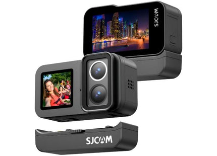 SJCAM SJ20, 4K, DUAL LENS ACTION CAMERA, HANDHELD CHARGING COMBO.