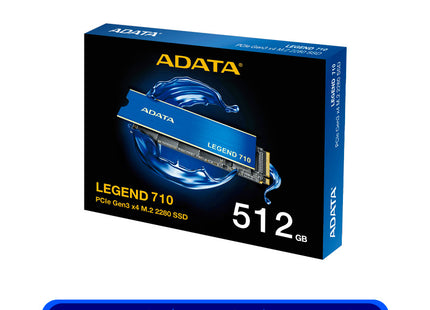 Adata LEGEND 710 SSD Interno 512GB M.2 | Ultrarápido | Ideal para laptops y PC
