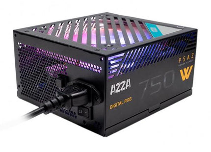 FUENTE DE PODER AZZA 750W ARGB PSU 80 PLUS BRONZE NO MODULAR ATX PSAZ-750W ARGB NEGRO