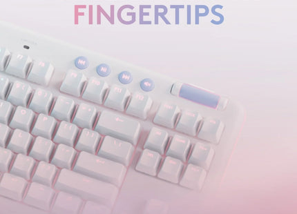 Reposamuñecas acolchado del teclado gaming Logitech G713 para mayor comodidad