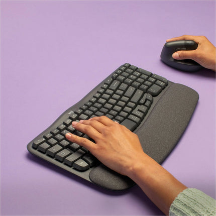 Teclado Logitech Ergo Wave Keys | Inalámbrico | Bluetooth | Inglés