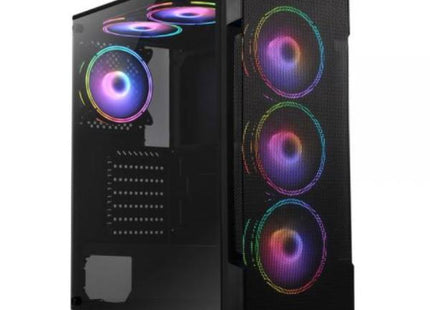 CASE GAMING  X-LION H2-520 TEMPERED  GLASS SIDE PANEL USB2.0*2 + USB3.0*1 + HD AUDIO + 3 FAN