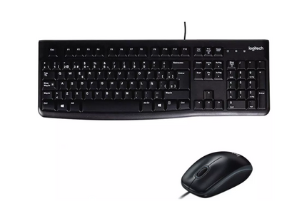 Teclado y Mouse Logitech MK120 | Español | Cableado | Diseño Compacto