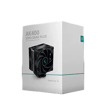 Enfriamiento de Aire DeepCool AK400 Zero Dark Plus R-AK400-BKNNMD-G-1 | LGA1851 / AM5 | 2x120 mm | FDB