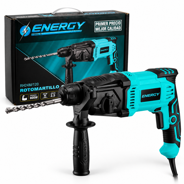 Energy Rotomartillo SDS Plus 800 W 120 V, RH24M/120