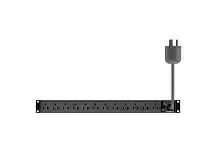 Panduit PDU básica G5 P12B19M negra, vista de receptáculos