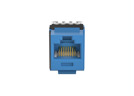 Panduit jack modular NetKey Cat 6A NK6X88MBU azul, vista posterior