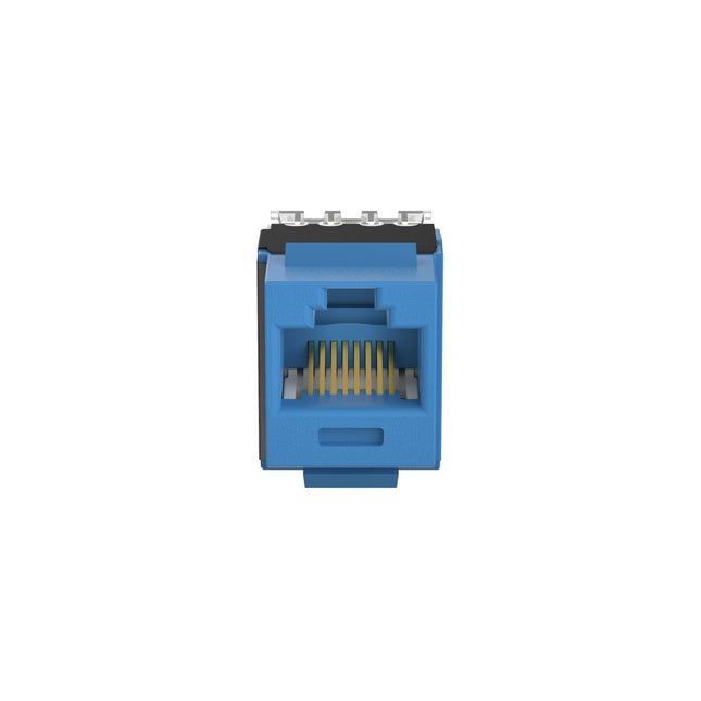 Panduit jack modular NetKey Cat 6A NK6X88MBU azul, vista posterior