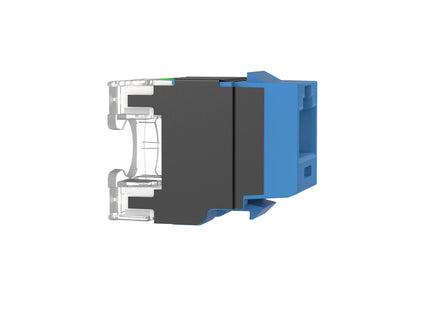 Panduit jack modular NetKey Cat 6A NK6X88MBU azul, detalle de terminales