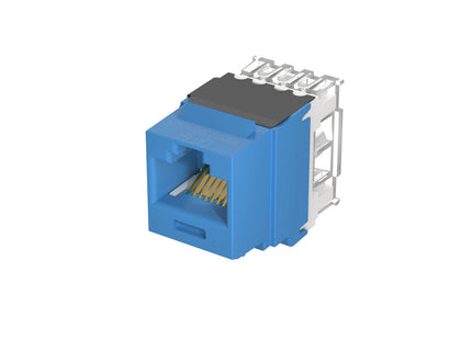 Panduit jack modular NetKey Cat 6A NK6X88MBU azul, vista frontal