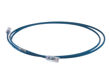 Panduit patch cord TX6A Cat6A UTP28X5BU azul, vista del cable