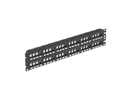 Panduit patch panel NetKey NKPP48FMY 48 puertos negro, vista lateral