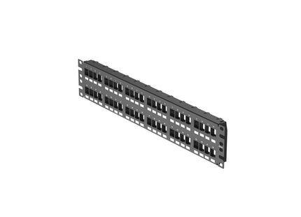 Panduit patch panel NetKey NKPP48FMY 48 puertos negro, vista posterior