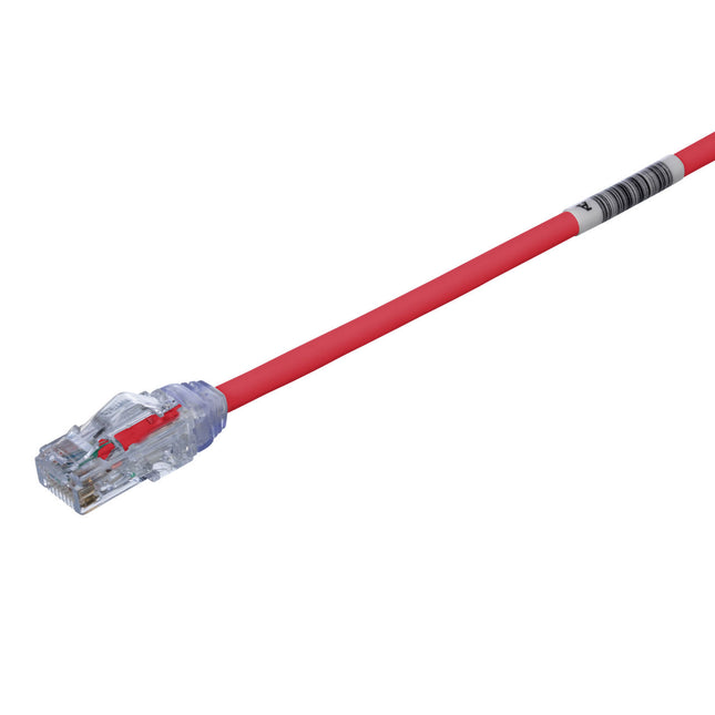 PANDUIT Patch Cord Cat6A TX6A 3FT 28AWG Rojo - vista frontal