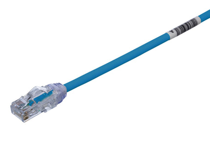 Panduit patch cord TX6A Cat6A UTP28X5BU azul, vista general