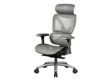 ThunderX3 XTC Mesh TEGC-3054104.41 Silla Ejecutiva Multiajustable Gris con Malla y Cuero PU