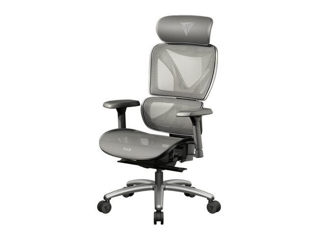 ThunderX3 XTC Mesh TEGC-3054104.41 Silla Ejecutiva Multiajustable Gris con Malla y Cuero PU