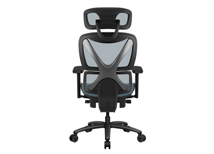 ThunderX3 XTC Chroma TEGC-3073101.B1 Silla de Oficina Ergonómica Azul/Negro con Malla Transpirable y Cuero PU