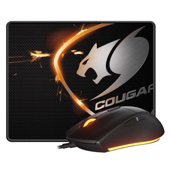 MOUSE Y MOUSE PAD GAMING RGB COUGAR MINOS XC Y SPEED XC ALÁMBRICO USB