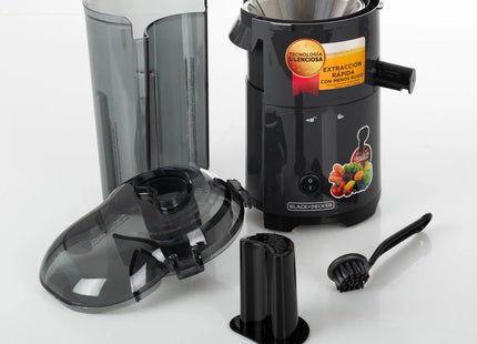 Extractor de Jugo Black+Decker JE2500B‑LA | 400 W | 57 oz (1.7 L) pulpa | Tecnología silenciosa