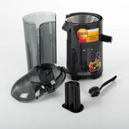 Extractor de Jugo Black+Decker JE2500B‑LA | 400 W | 57 oz (1.7 L) pulpa | Tecnología silenciosa