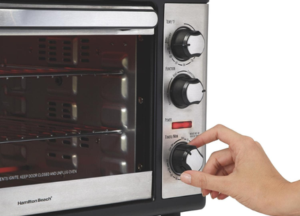 Hamilton Beach Horno rotisserie con convección, 31108G