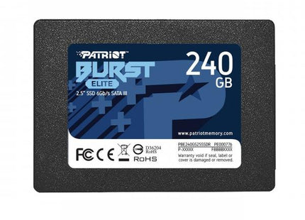 HD INTERNO 240GB 2.5 SOLIDO PATRIOT BURST ELITE PBE240GS25SSDR