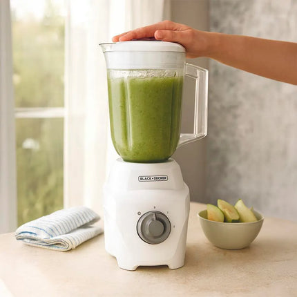 Black+Decker licuadora ice crush 700W 2 Vel- Vaso Plast- Blanca - BL0877-0WDLA
