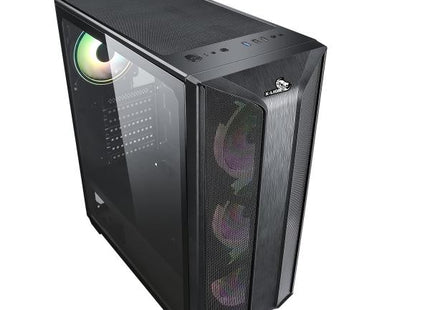 Case Gaming X-Lion H2-510 | Panel Lateral de Vidrio Templado | 3 Ventiladores 12cm | USB 3.0 | HD Audio