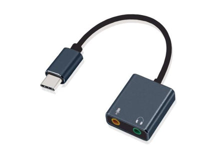 Adaptador Argom Type-C a audio estéreo con conector para micrófono mono ARG-CB-0066