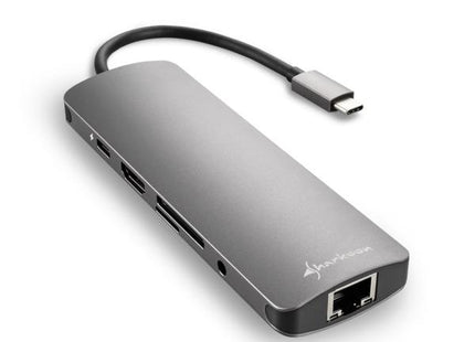 HUB SHARKOON USB 3.0 TYPE C COMBO GRIS 4044951026739