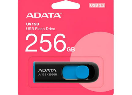 Memoria USB ADATA UV128 | 256GB | USB 3.2 | AUV128-256G-RBE