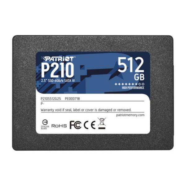 Disco Sólido Interno Patriot P210 P210S512G25 | 2.5” | 512GB SSD | SATA III