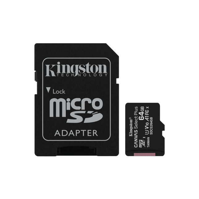 Memoria MicroSD Kingston Canvas Select Plus | 128GB | Clase 10 | 100MB/s | A1 | SDCS2/128GB