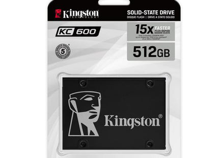 SSD Interno Kingston KC600 | 512GB | 2.5” | SATA III | 3D TLC NAND | SKC600/512G