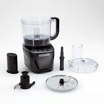 Procesador de Alimentos Black+Decker FP4342‑0BDLA | 8 Tazas | 450–850 W | Mezcla | Rebana | Ralla | Acero Inoxidable