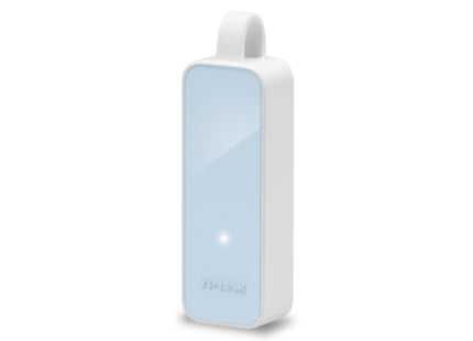 Puerto RJ45 del adaptador TP-Link UE200 para conexión Ethernet 10/100 Mbps