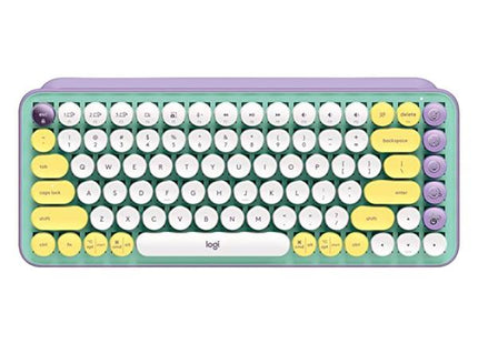 Teclado Logitech Pop Keys mecánico inalámbrico bluetooth español vista frontal completa