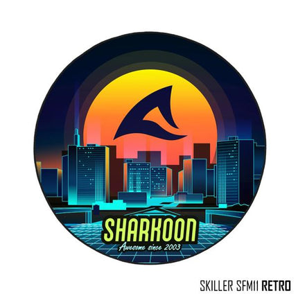 Alfombrilla Sharkoon SFM11 Retro | Para Silla Gamer | Diseño Vintage | Antideslizante | 120cm