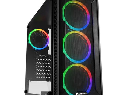 CASE GAMING RGB SHARKOON TG4M MID TOWER VENTILADORES 4 DE 120MM 4044951034840