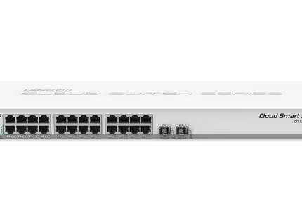 MikroTik Switch 24 Gigabit y 2 SFP+, CSS326-24G-2S+RM