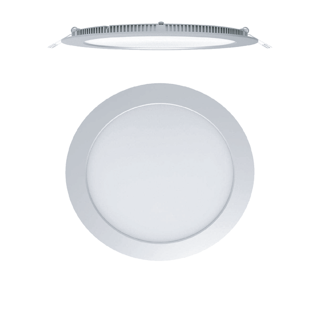 GEL Panel LED Redondo Empotrable 18W 6500K, 31012E-DL