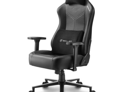 Silla Gaming Sharkoon SGS30 negro y blanco vista frontal completa