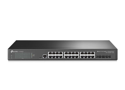 Switch TP-Link JetStream TL-SG3428X | 24 Puertos Gigabit | 4 Slots SFP+ | Smart L2+ | Montaje en Rack