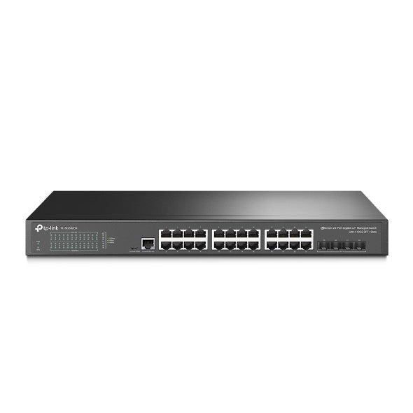 Switch TP-Link JetStream TL-SG3428X | 24 Puertos Gigabit | 4 Slots SFP+ | Smart L2+ | Montaje en Rack
