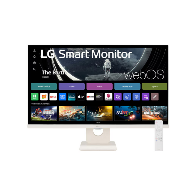 MONITOR 32'' LG 32SR50F-W 1920 x 1080 5MS 60Hz HDMI USB FHD IPS WITH WEBOS SMART